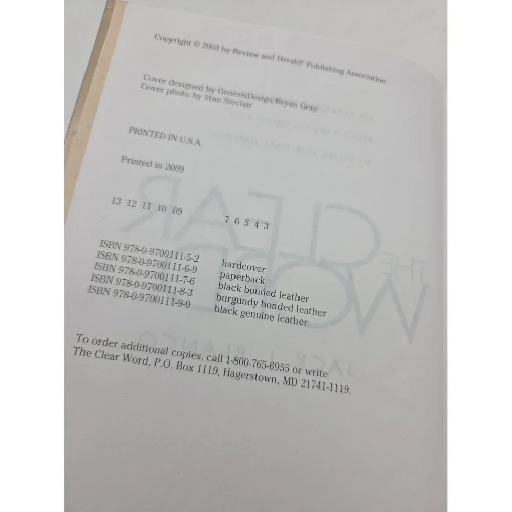 Clear Word Bible - Hardcover By Blanco, Jack - GOOD